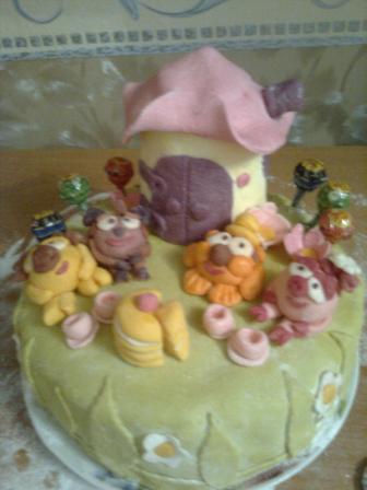 Cakes based on the cartoon Smeshariki