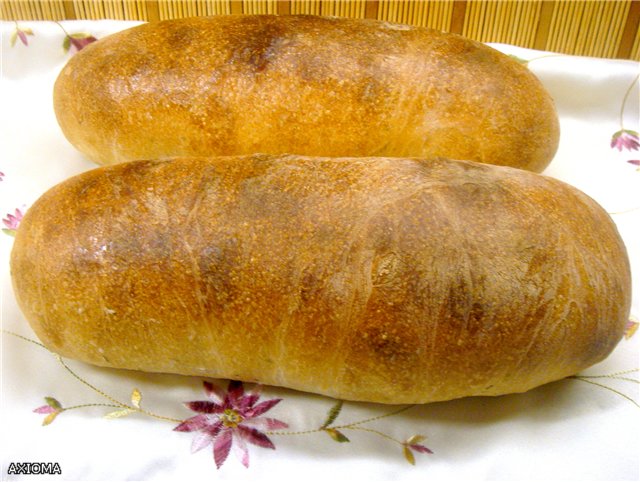 Bánh mì Ý (Ann Thibeault) trong lò nướng