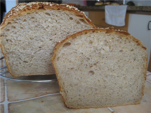 Brewed wheat bread (oven)