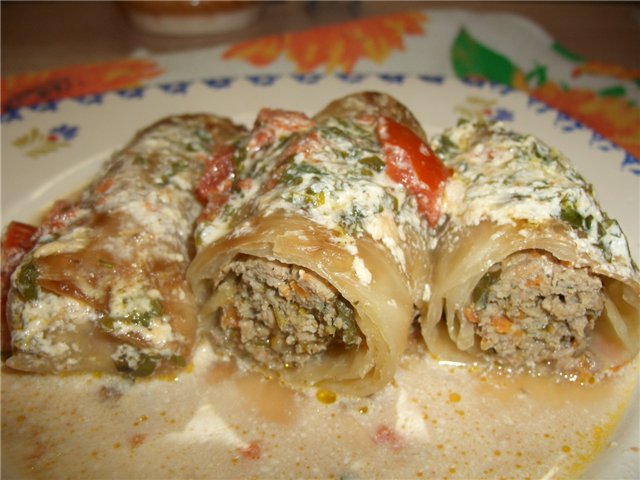 Involtini di cavolo cappuccio di carne