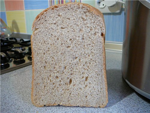 Pan con forma de trigo y centeno con masa madre de kéfir de Admin. ( En el horno)