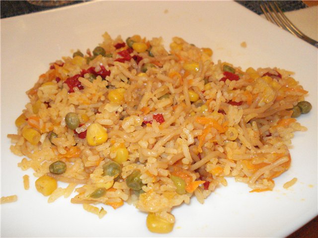 Paella colombiana (vegetariana)