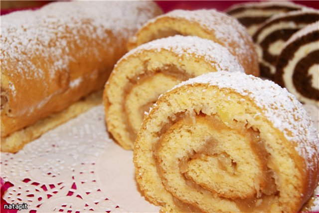 Rotllo de galetes, al forn amb farcit