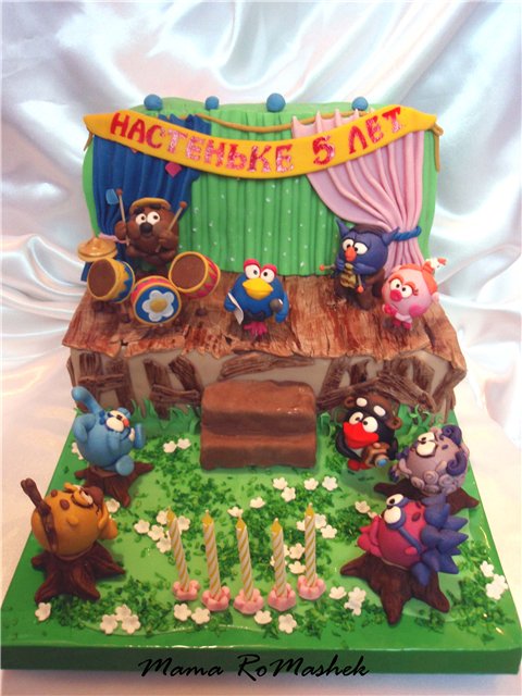 Cakes based on the cartoon Smeshariki