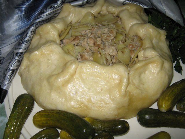 Jung-ju (chicken in the dough)