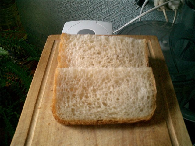 French bread in a bread maker