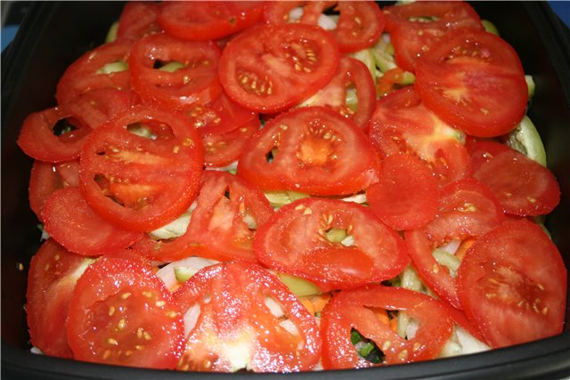 Salmón con verduras