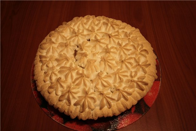 Pastel de cuajada de cebra