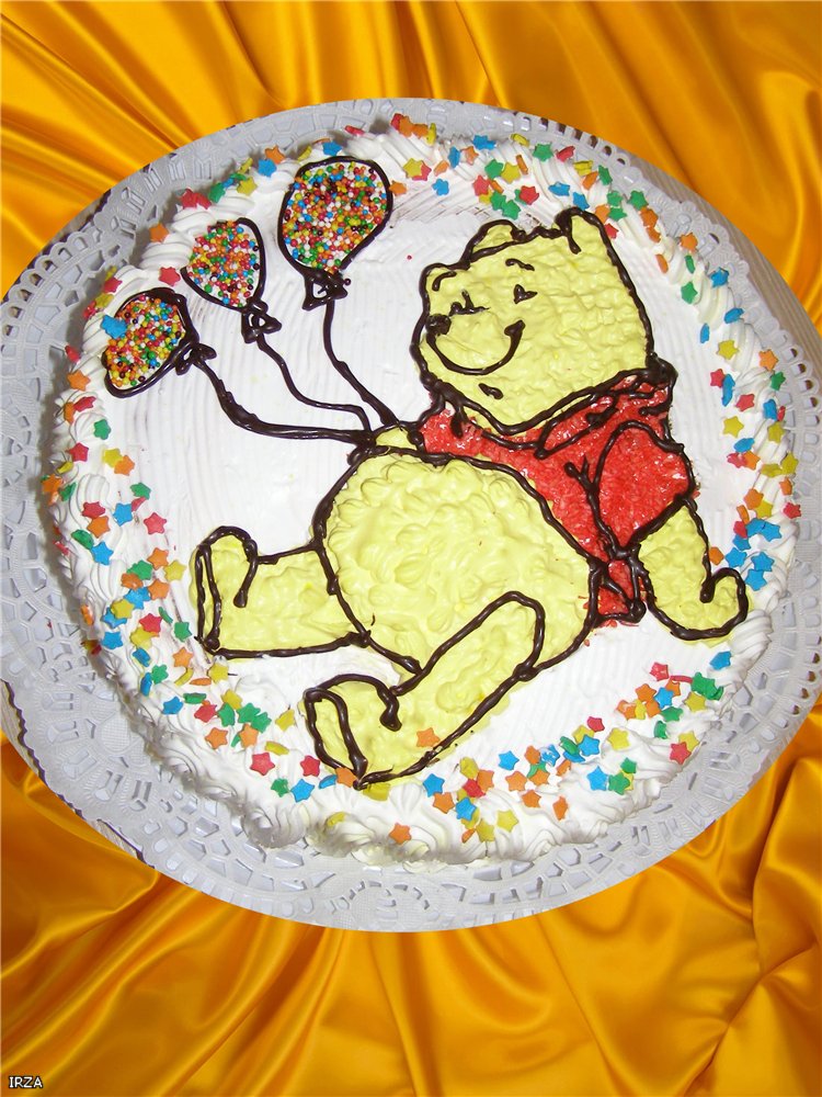 Torte basate sul cartone animato Winnie the Pooh e tutto, tutto, tutto