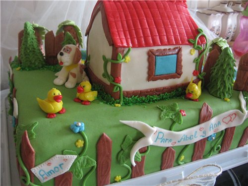 City. Garden. Country house. Vegetable garden (cakes)