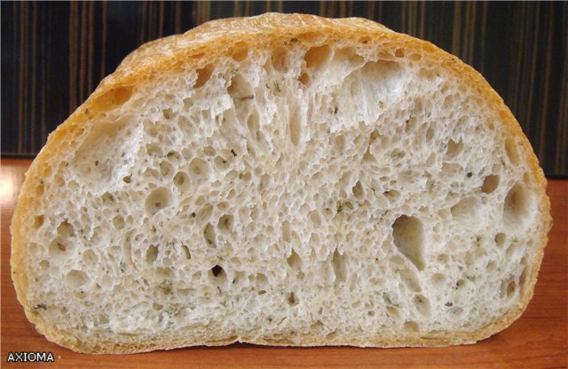 Italian bread (Ann Thibeault) in the oven