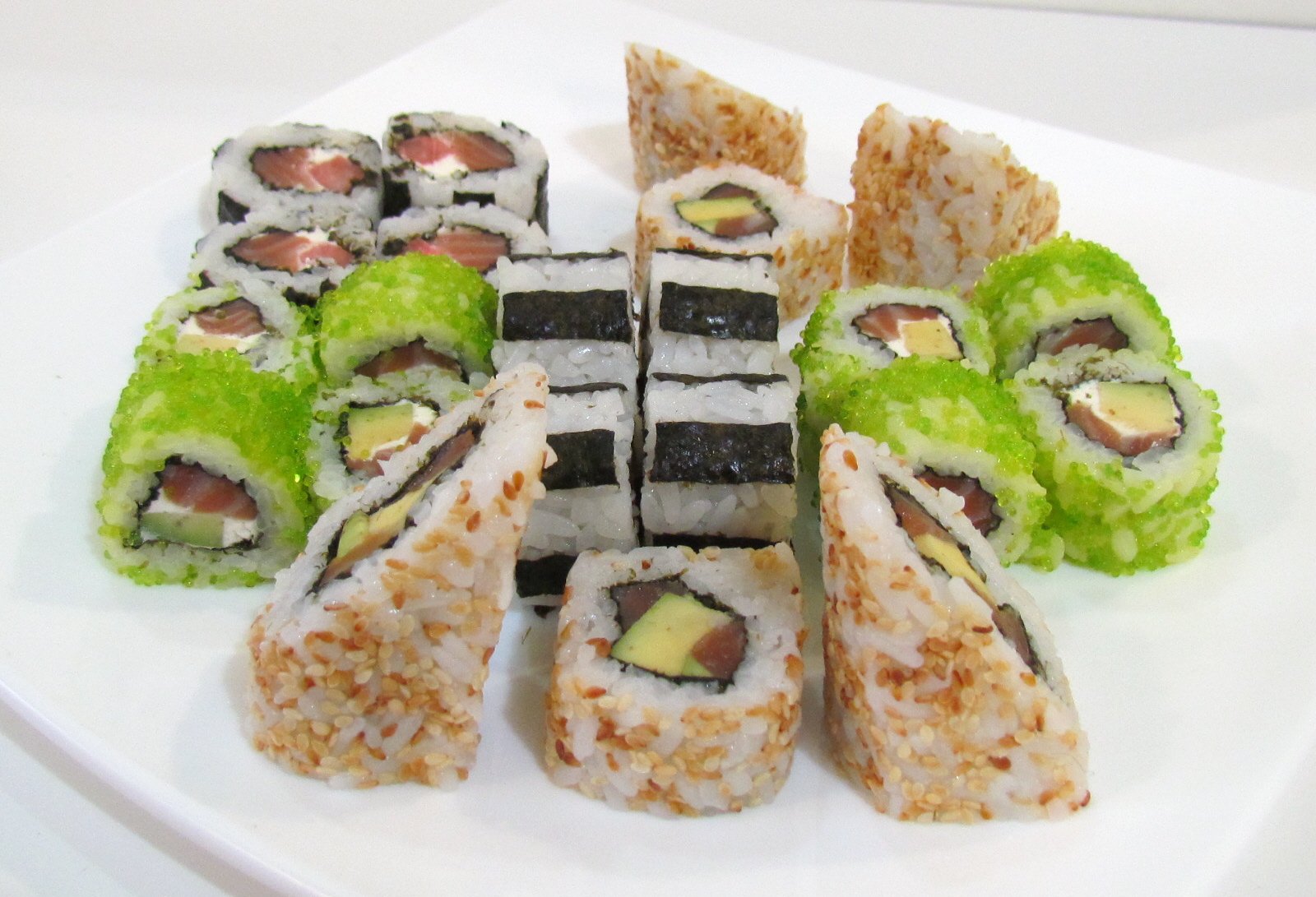 Gestreepte uramaki