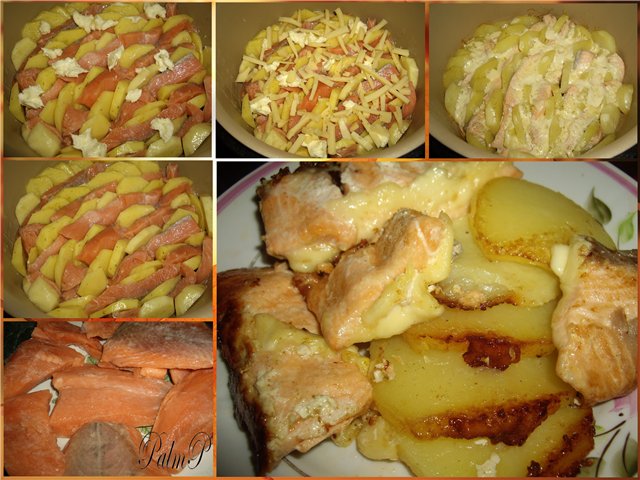 Salmon na may patatas Lahat ay magiging maayos! (Brand 6050)