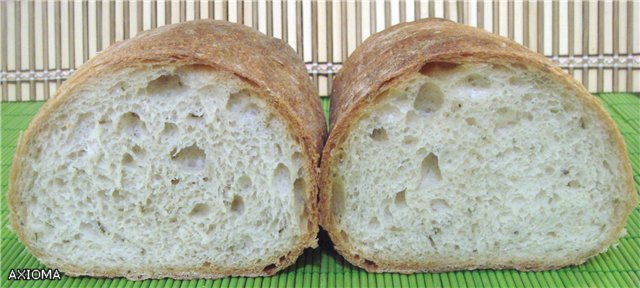 Italian bread (Ann Thibeault) in the oven