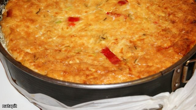 Cazuela de verduras jugosas con queso