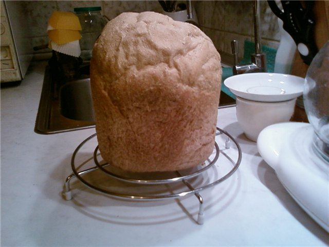 French sourdough bread in a bread maker