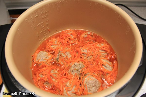 Koloboks with carrots (Brand 6050 pressure cooker)