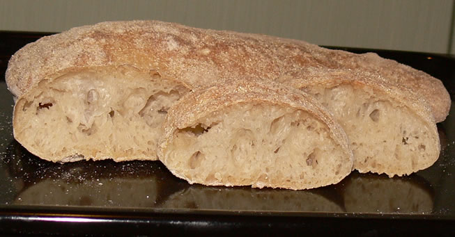 Ciabatta without kneading