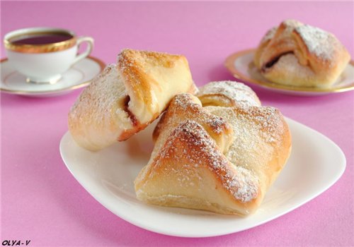 Bagel e pastiglie con marmellata