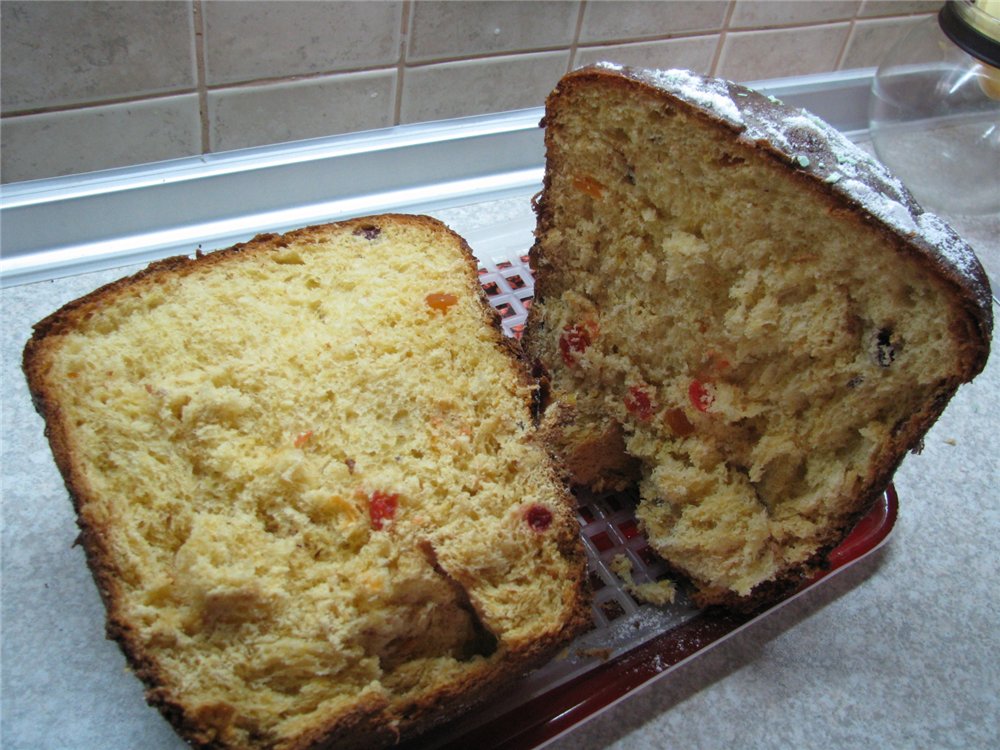 Butter bread Orange dream sweet tooth in a bread maker