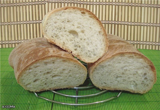 Italian bread (Ann Thibeault) in the oven