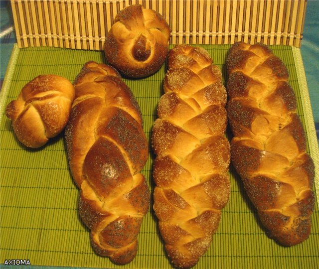 Feestelijke challah (vlecht)