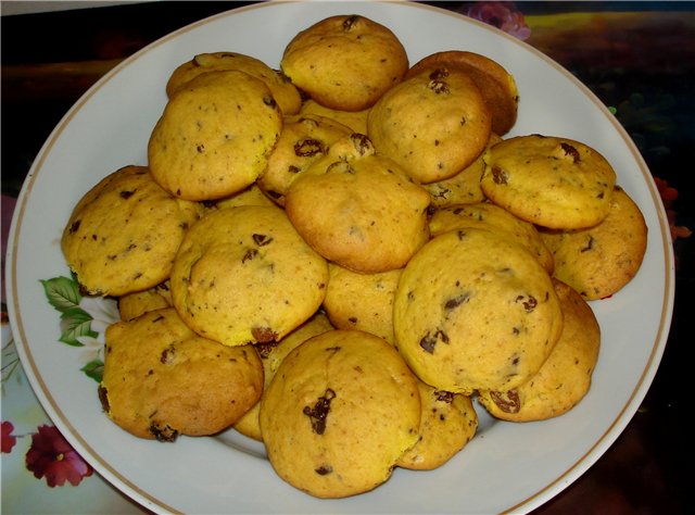 Galletas de calabaza con chocolate