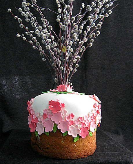 Examples of decorating Easter cakes and Easter