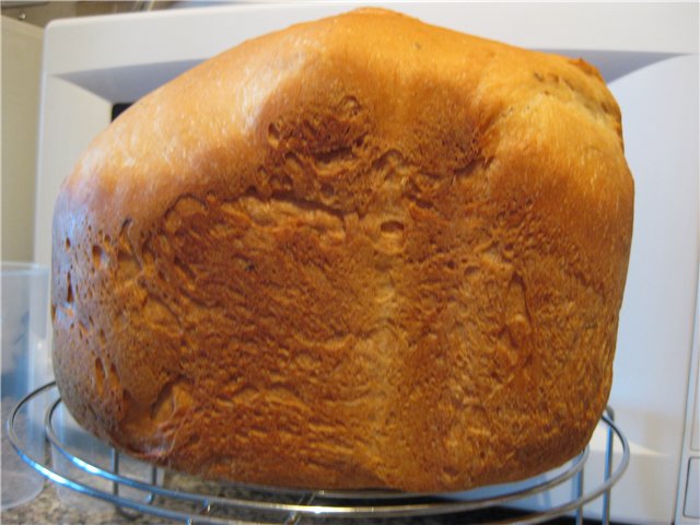 Pane italiano in una macchina per il pane