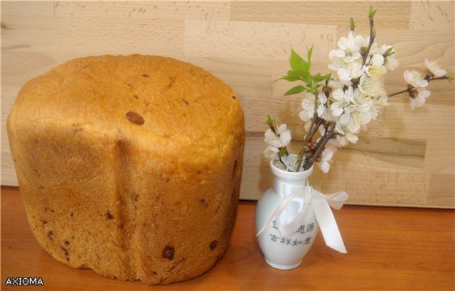 Pane al formaggio con pasta (macchina per il pane)