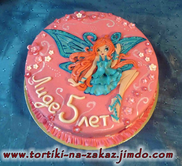 Torte con fate basate sul cartone animato Winx e altri