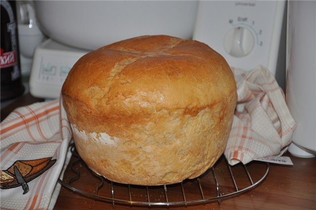 Pane di grano su pasta matura (autolievitazione)