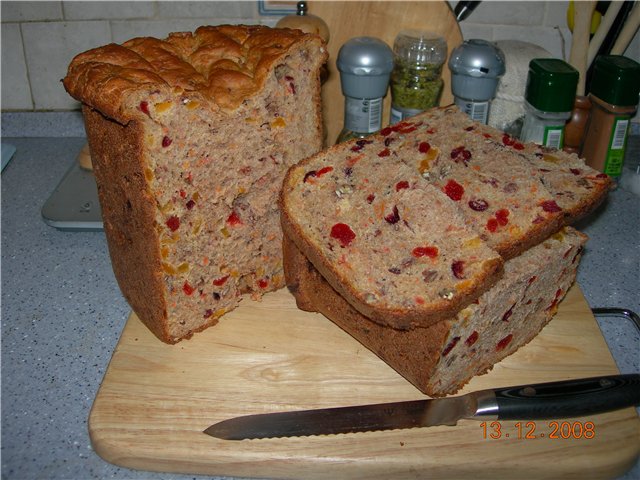 Butter Kugelhof cake in a bread maker