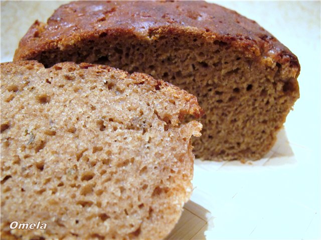 Flan de pan de centeno lituano