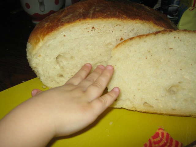 Italian bread (Ann Thibeault) in the oven