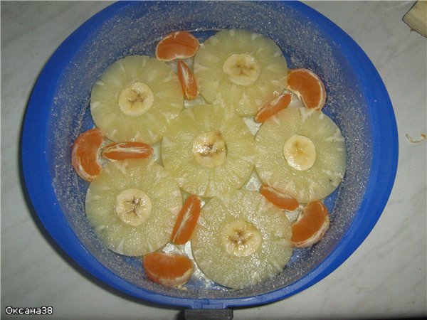 Torta al cocco e ananas con cioccolato