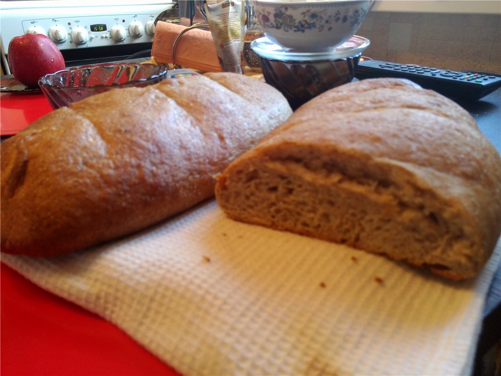 Fluffy brød på gjærfri surdeig