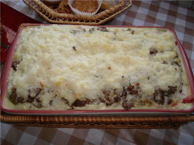 Moussaka met aubergine en bechamelsaus