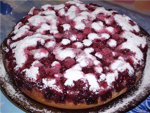 Pastel de frutas rápido