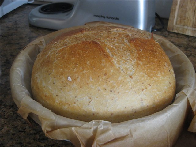 Cuban bread (in the oven)