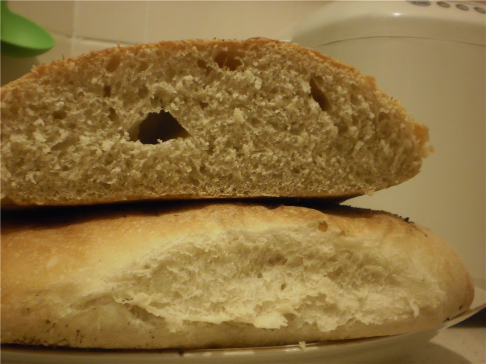 Tarwebrood "Hongaars" in de oven