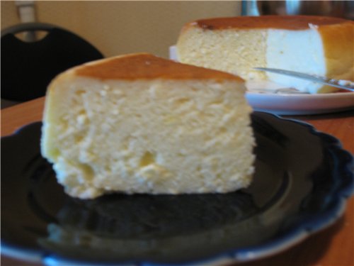 Curd cake in a Panasonic multicooker