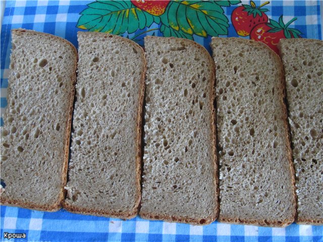 Pane di segale con un bel tetto (macchina per il pane)