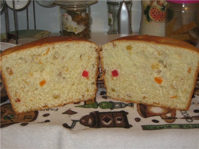 Pastel de masa vienesa en una panificadora