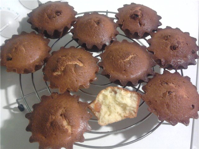 Muffin di cagliata leggera