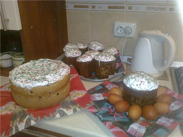 Kulich con Myasoedovskaya en el horno (clase magistral)