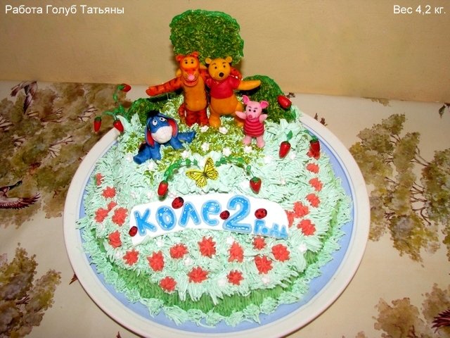 Torte basate sul cartone animato Winnie the Pooh e tutto, tutto, tutto