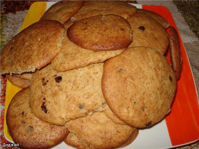 Galletas de calabaza con chocolate