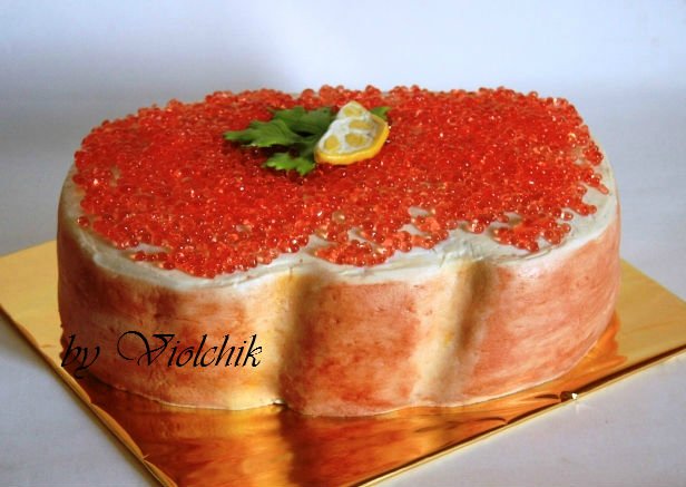 Barili e panini con caviale (torte)