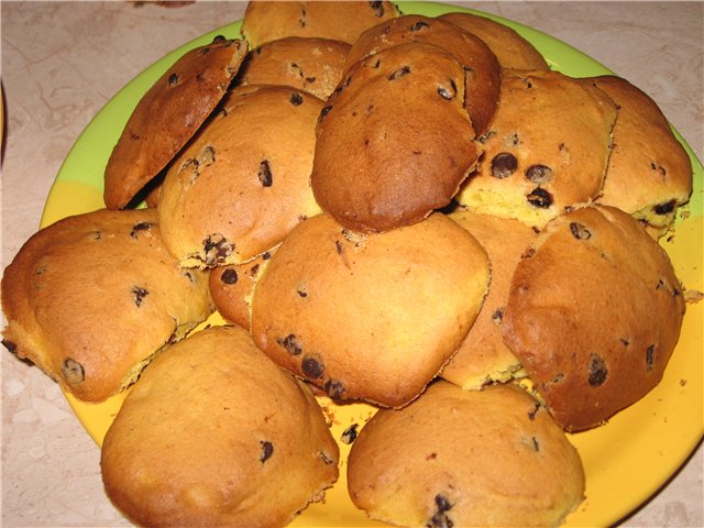 Galletas de calabaza con chocolate